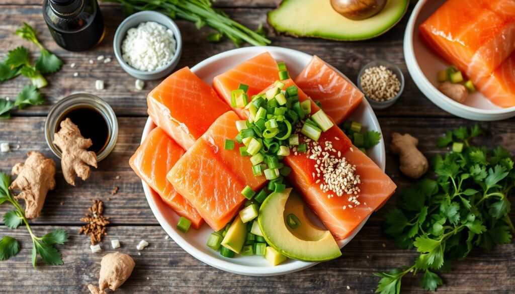 Salmon Poke Bowl Marinade Ingredients