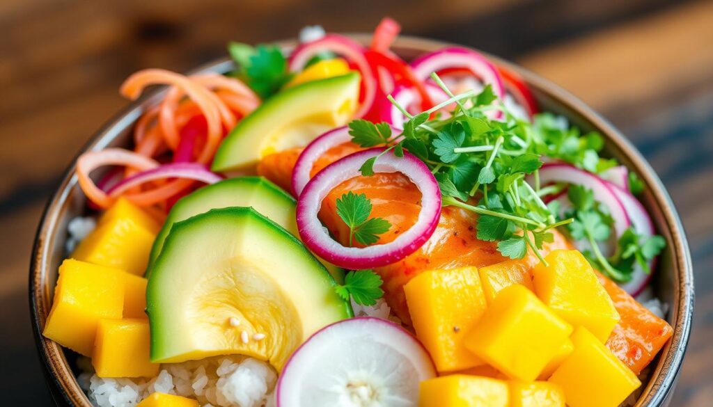 Salmon Poke Bowl Toppings