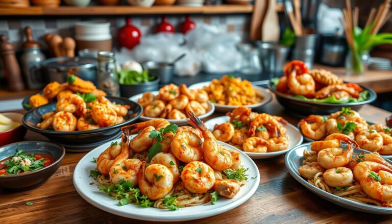 chicken and shrimp dishes