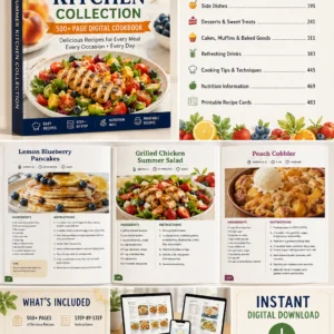 The Ultimate Summer Kitchen Collection – 500+ Page Digital Cookbook (Instant PDF Download)